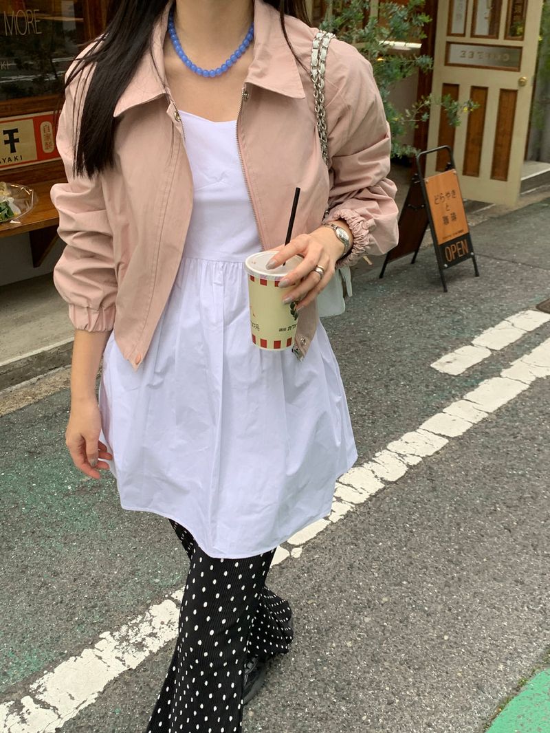 [MADE] Dot Pleated Long Bootcut Pants