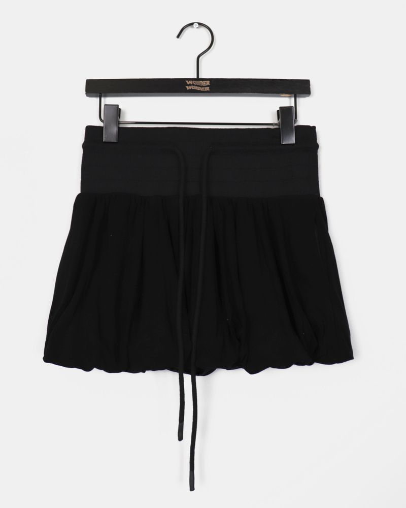 Kti Pumpkin Terry Mini Pants Skirt