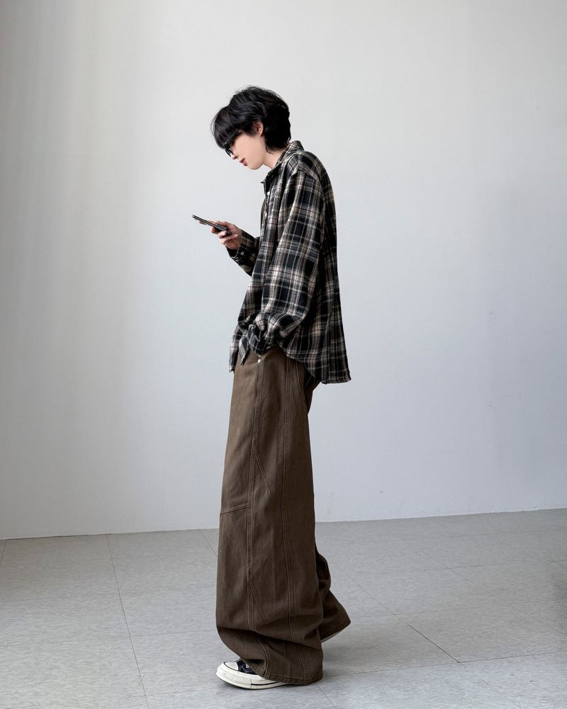 Gallua Peach Wide Pants