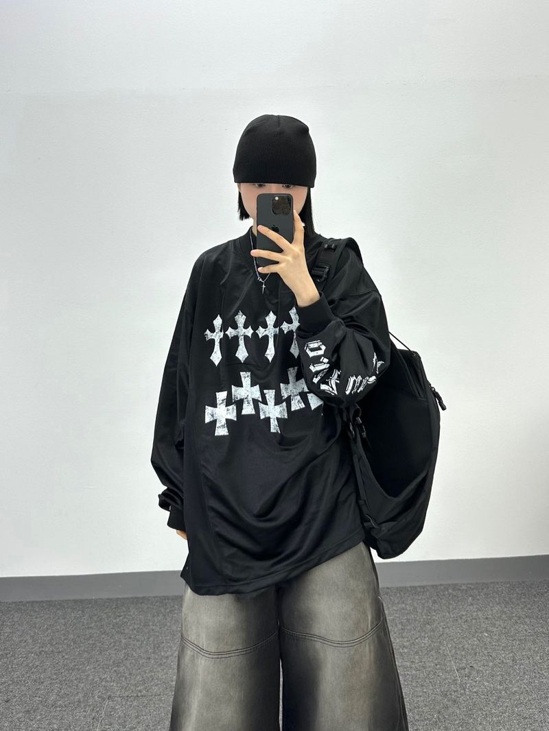 d cross jersey long-sleeve