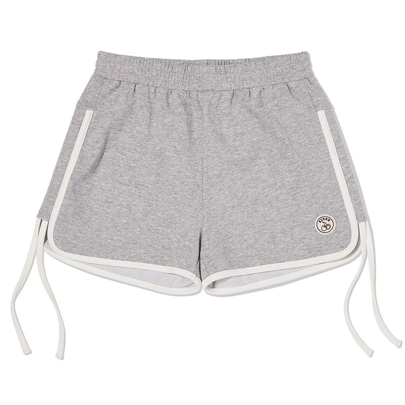 WORDING GRAPHIC DOLPHIN PANTS [MELANGE GRAY]