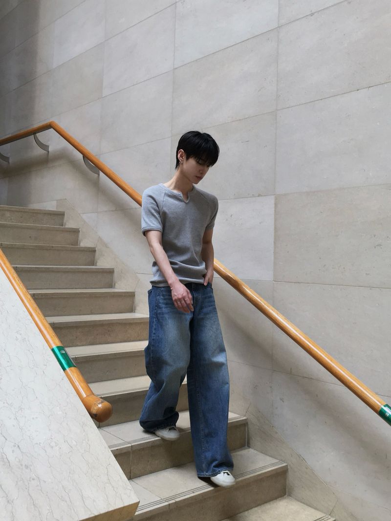 Ness Washed Flare Denim Pants