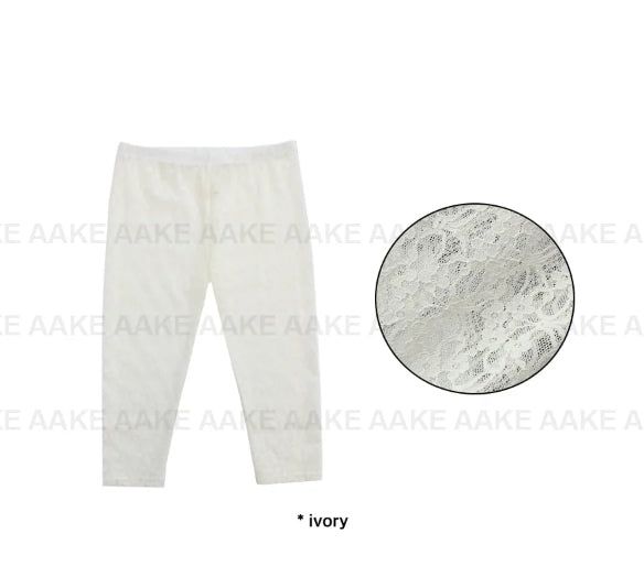 LACE CAPRI LEGGINGS