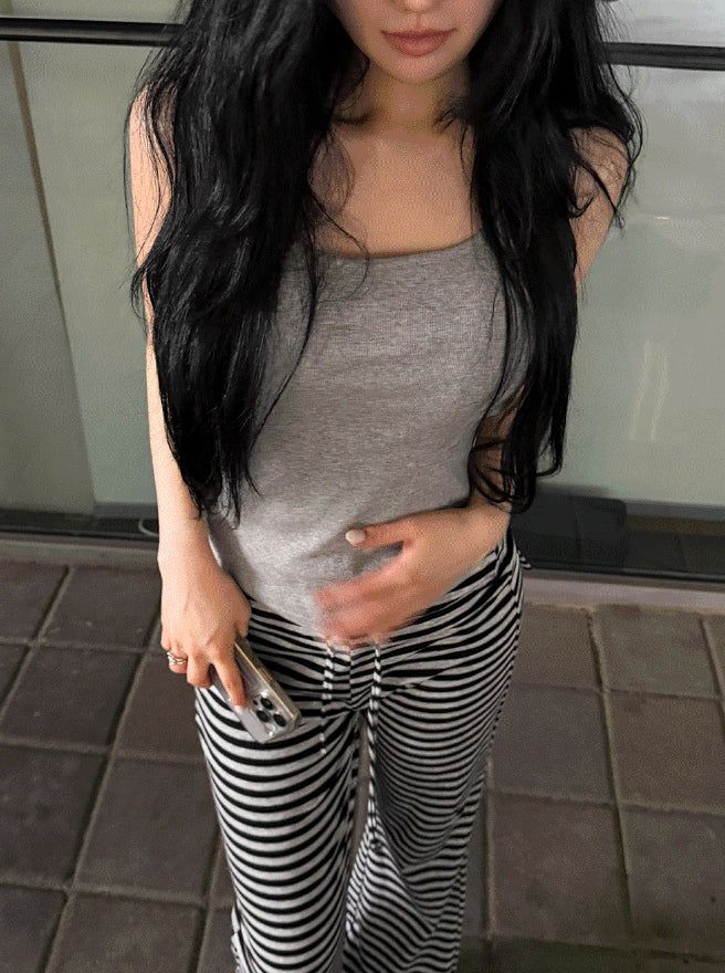 Mono Stripe Banding Pants