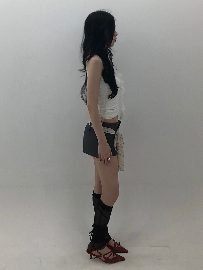 Dot Scarf Set Pants