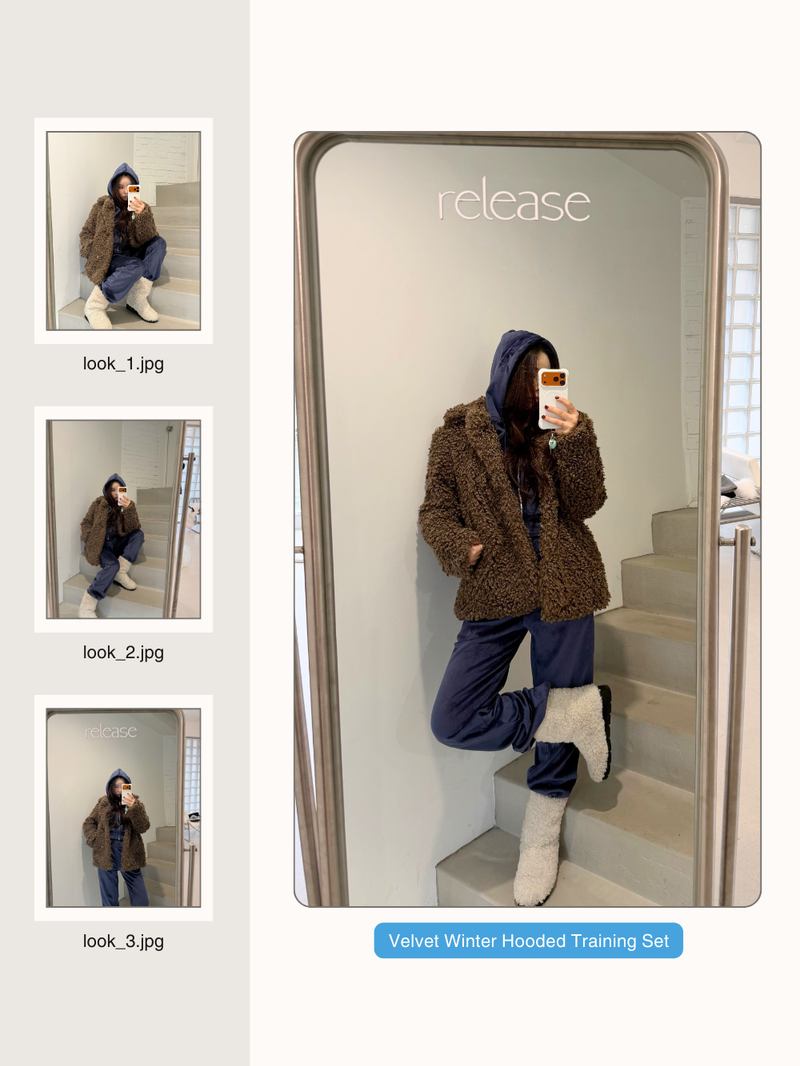 Velvet Winter Hooded Training Set