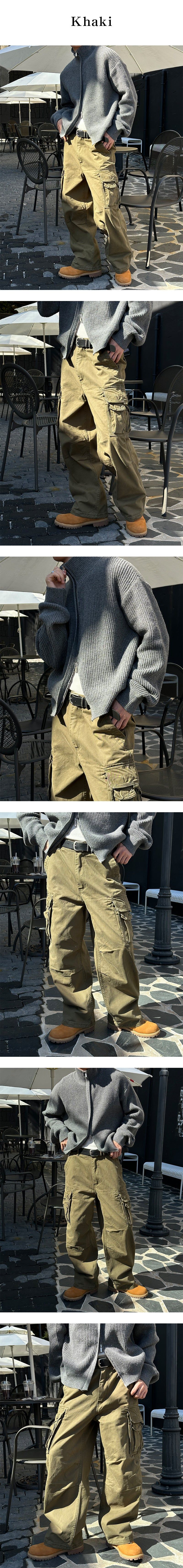  [Unisex] Double cargo stitch pants(3color)