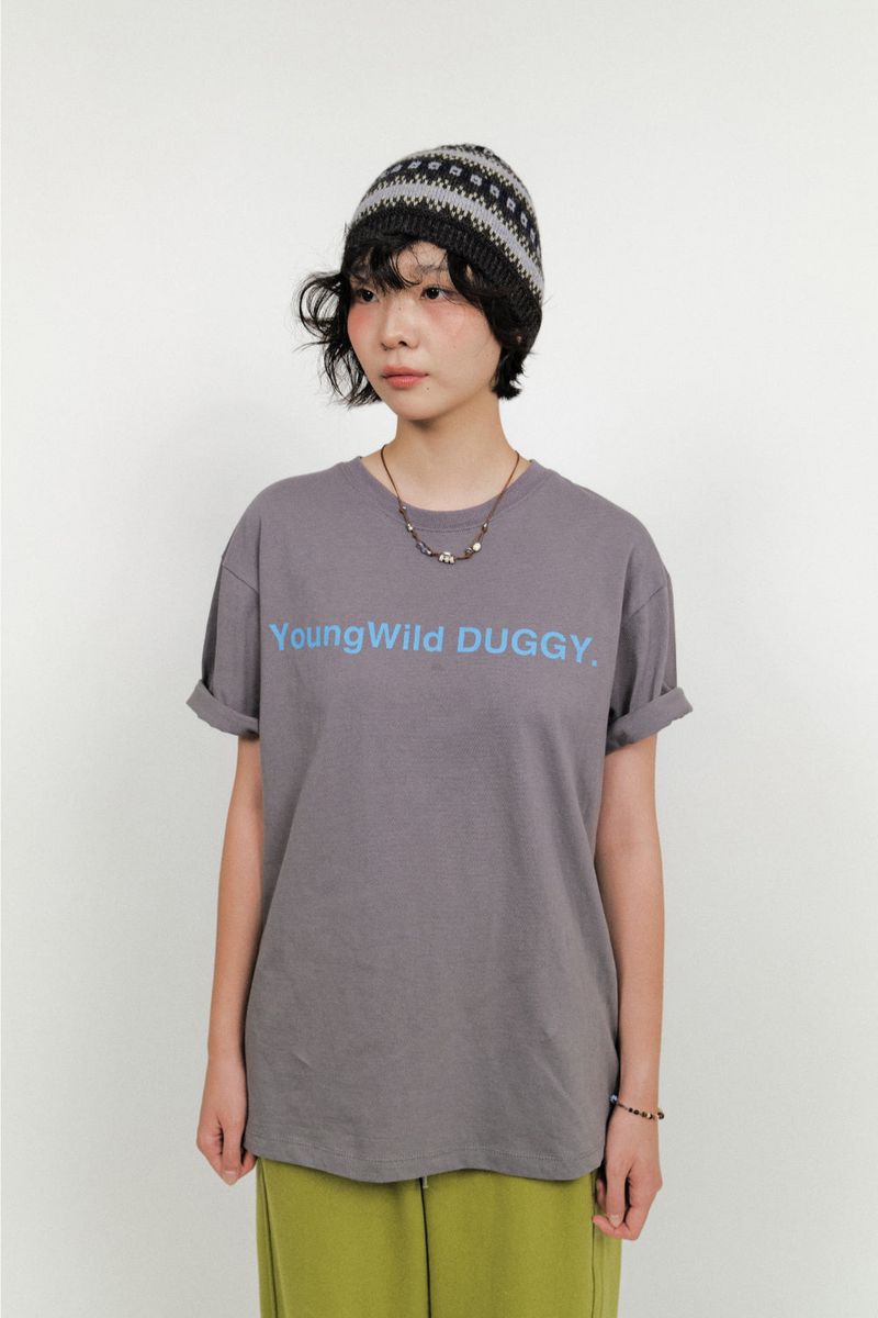  YWD LOGO T-SHIRTS_CHARCOAL