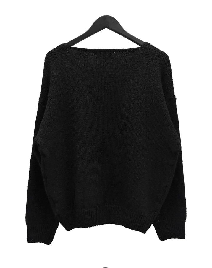 Zen V-neck Bocashi Knit