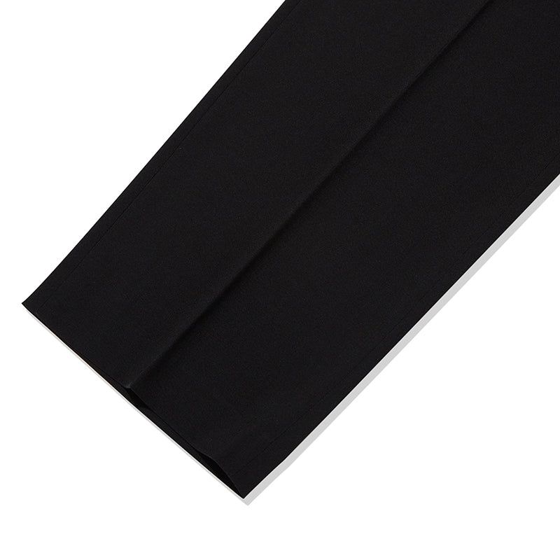 COLLECTION BELT POINT TWO TUCK PANTS [BLACK]