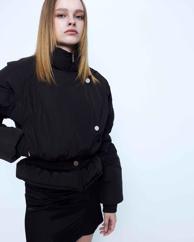 Double Layered Goose Down Jacket _ Black