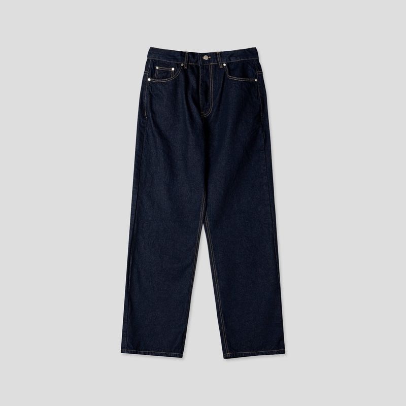 Esther Lettering Denim Pants 3C