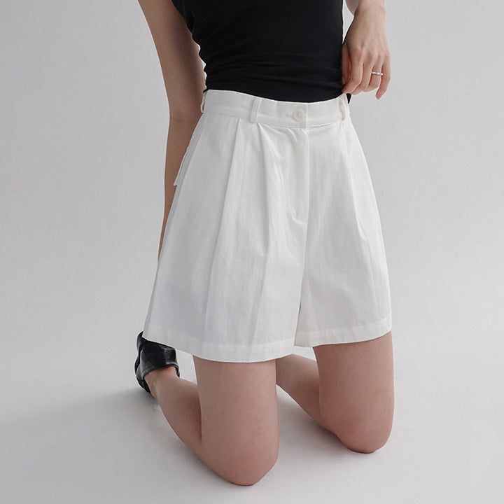 blitti（ブリッティ）の「[made/3 size] [Hensch]ピンタックコットンヒップポケットハーフパンツ- 3カラー（パンツ）」