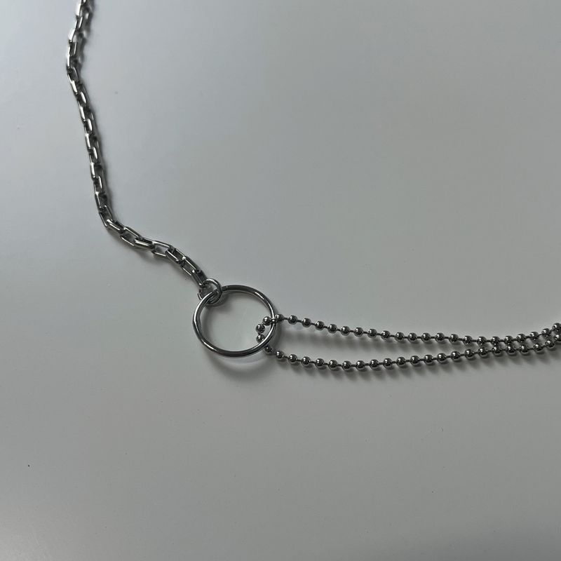 refrainfromspace(リフレインフロームスペース)の「silver ring choker necklace (925silver)(Accessories)」