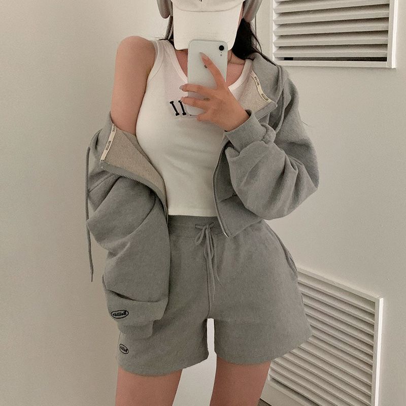 [Bellide made]Sporty two-way two-piece set