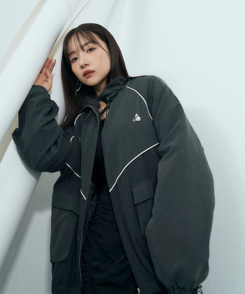 ANDGEEBEE（アンジービー）の「UNISEX パイピングトラックブルゾン（Jackets/Outerwear）」