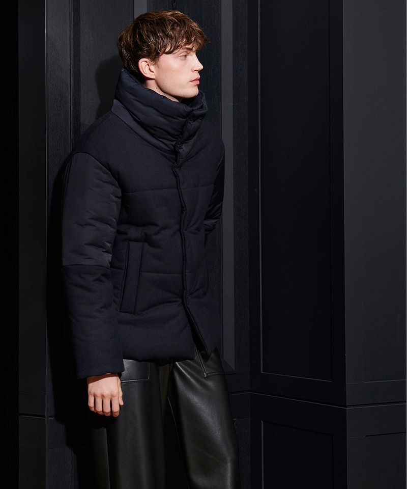 OVERSIZED PADDING BLOCK  JUMPER _ NAVY