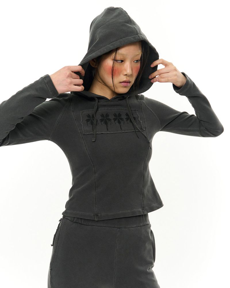 Patch Slim Lounge Pants _ Dark Grey