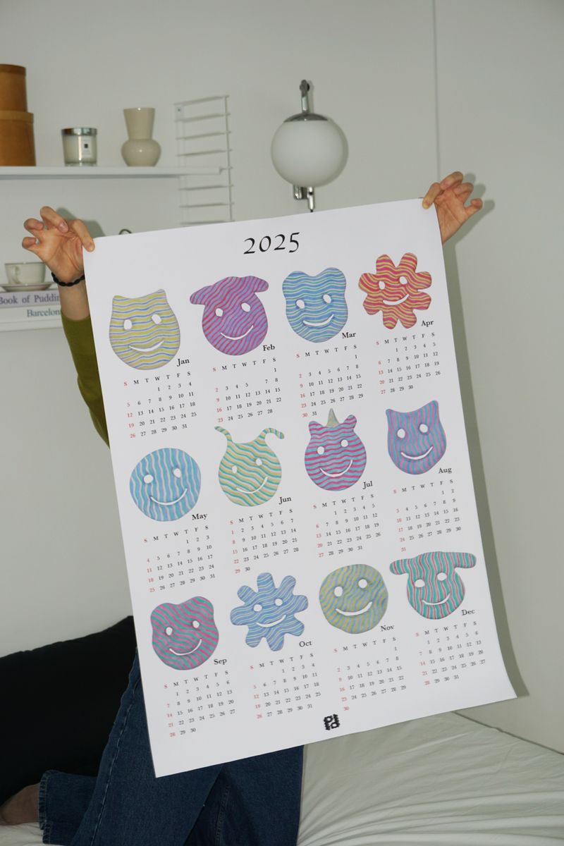 2025 calender canvas poster (A1 size)