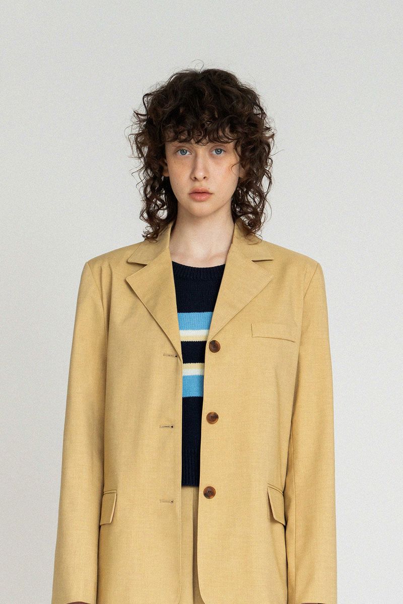 WITHOUTSUMMER（ウィズアウトサマー）の「New roman jacket_mustard（Jackets/Outerwear）」