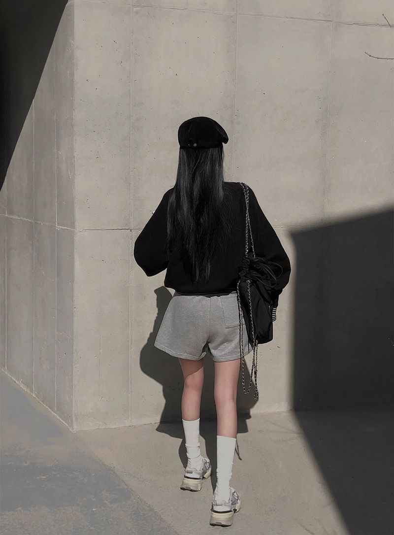 [Bellide made] Henry Neck, Raglan Overfit Trainer