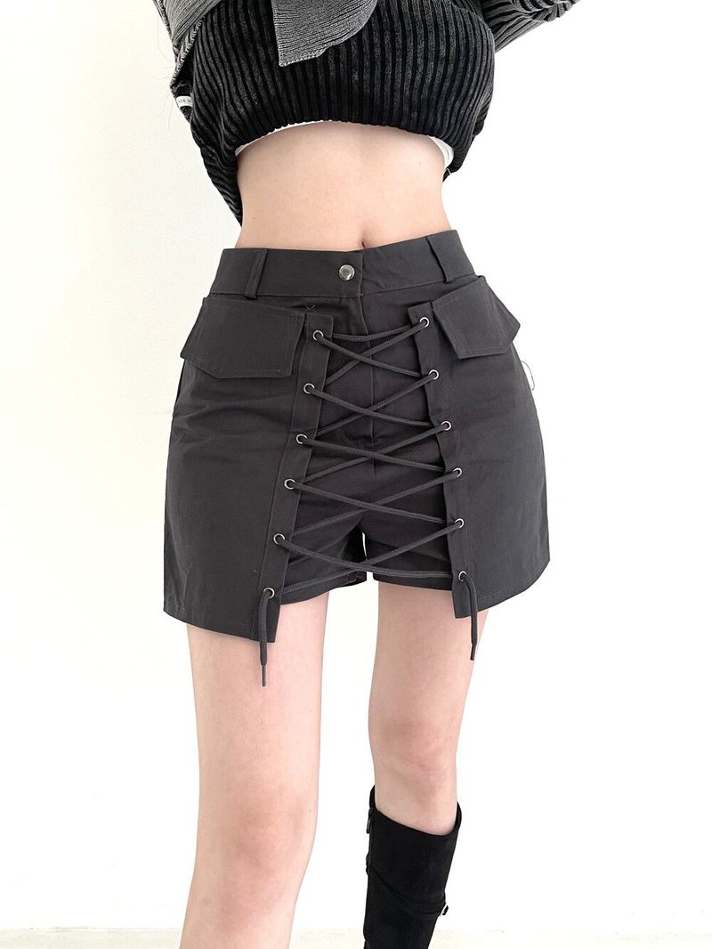 Seow(ソウ)の「1062. Eyelet wrap pocket sk-pt (3color)(Skirts)」