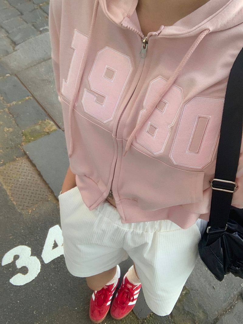 [Additional Fluff option] 1980 two-way hooded zip-up