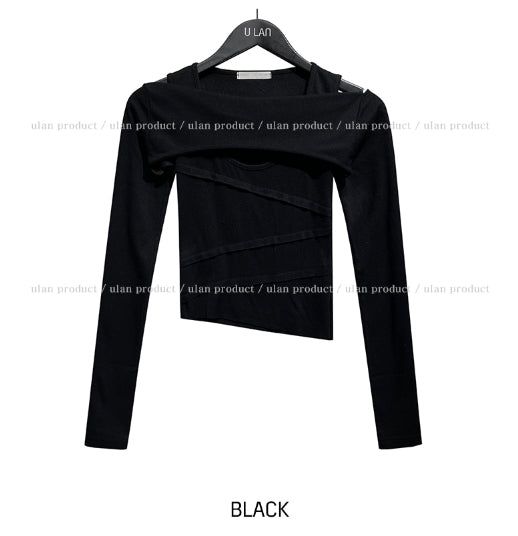 Kona cutting sleeveless bolero set