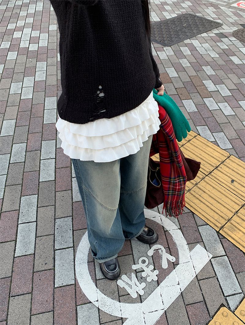 BIAS WIDE JEANS (2C)