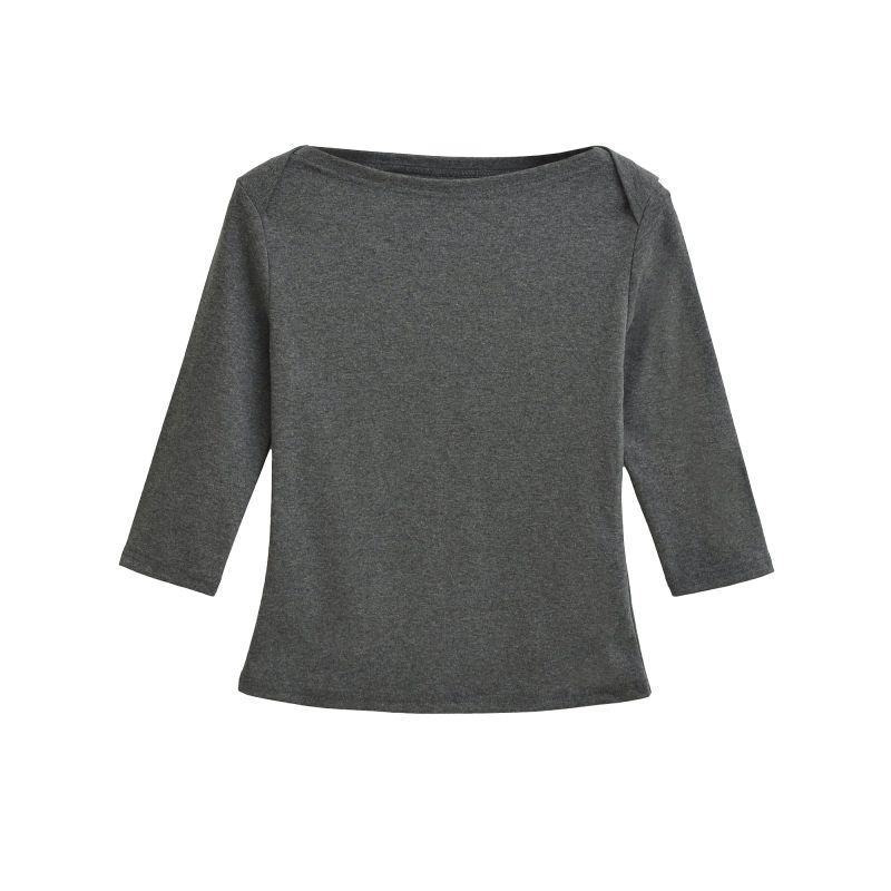 Ainoa Boat Neck Three Quarter Top