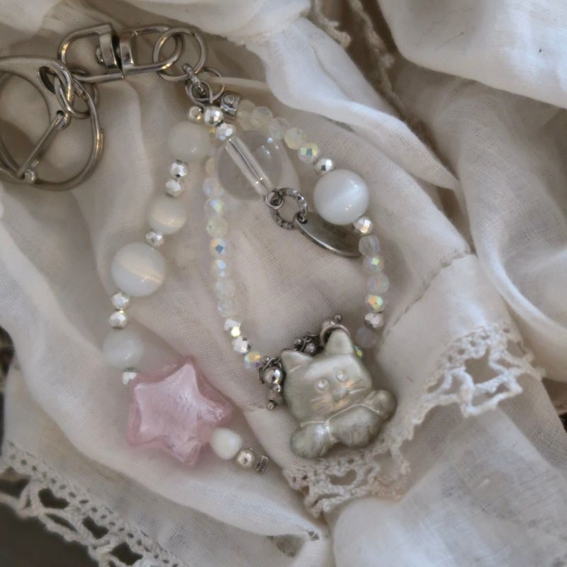Ketty silver Keyring (Cat)
