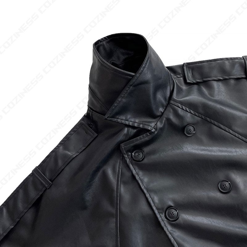 GM leather balloon short jacket (1 colors)