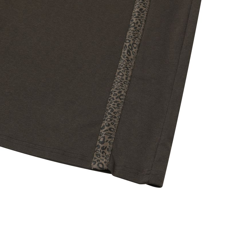 AESIR LEOPARD BELTED POCKET LONG SKIRT