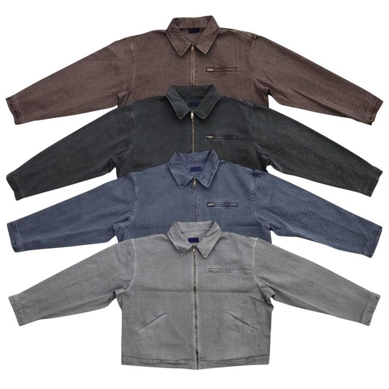 Oversized Pigment Work Jacket