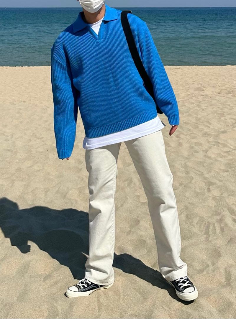 BLEND OPEN KARA KNIT(7COLOR)