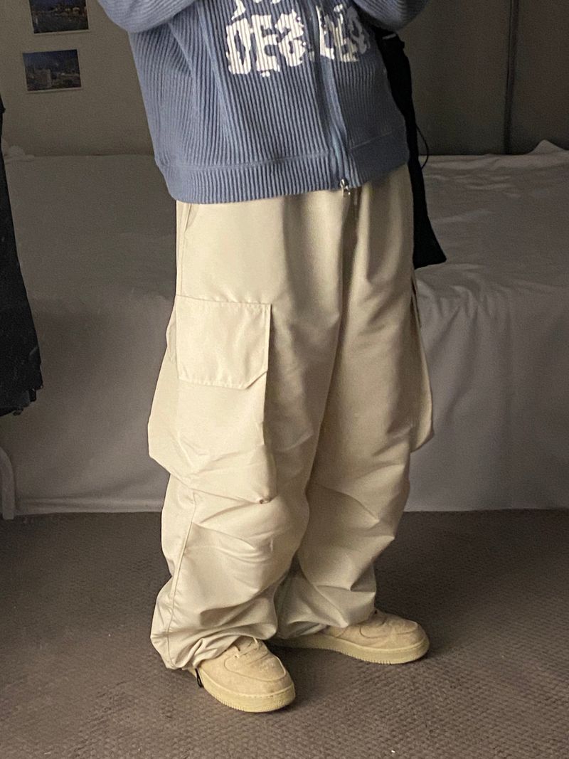 Daily Cargo String Balloon Wide Pants 3C