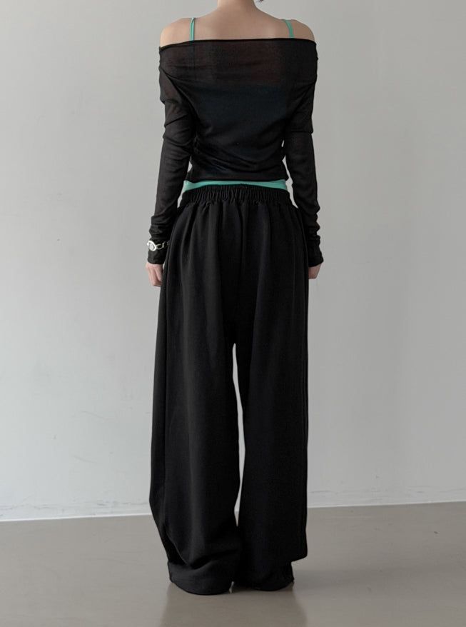 Lekin Pintuck Wide Pants