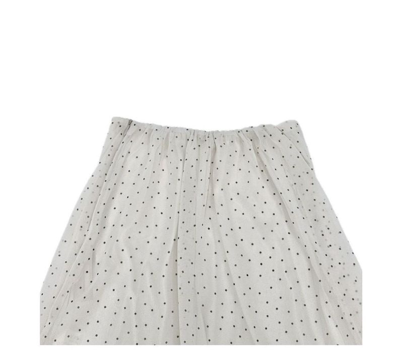 fine dot midi skirt