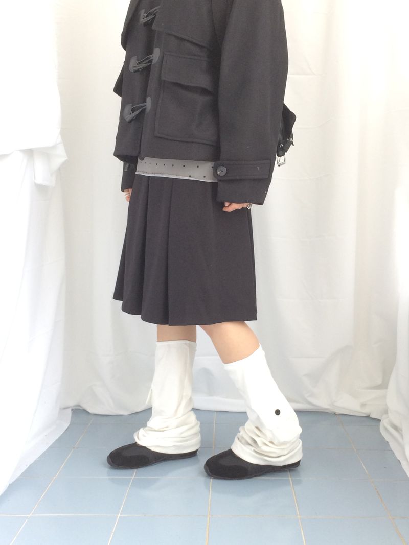 veloni basic bell pleats skirt