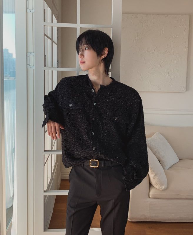 Mir Shining Tweed Crop Jacket