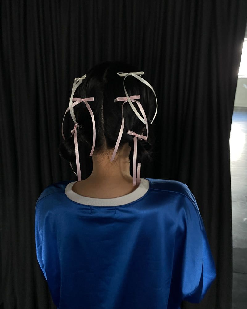 another language(アナザーランゲージ)の「 petit ribbon clip (2piece/ 1set)(Hair Accessories)」