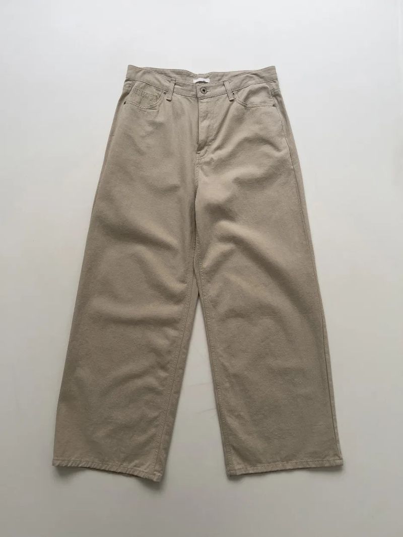 Maple Dyed Cotton Wide Pants