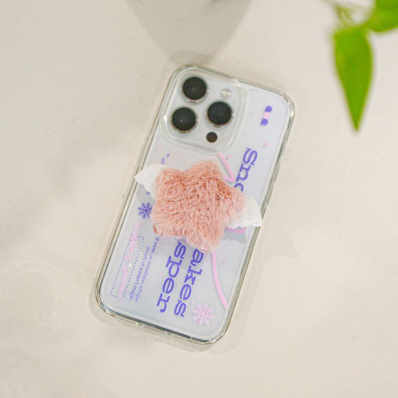 【MADE】(2type) Snow Pink Jelly hard Phone case