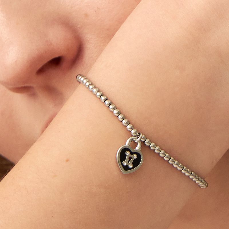 noonoofingers(ヌヌフィンガース)の「Black Heart Lock Bracelet(Accessories)」