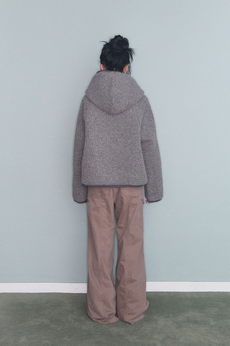 DUFFLE HOOD SHORT JK CHARCOAL