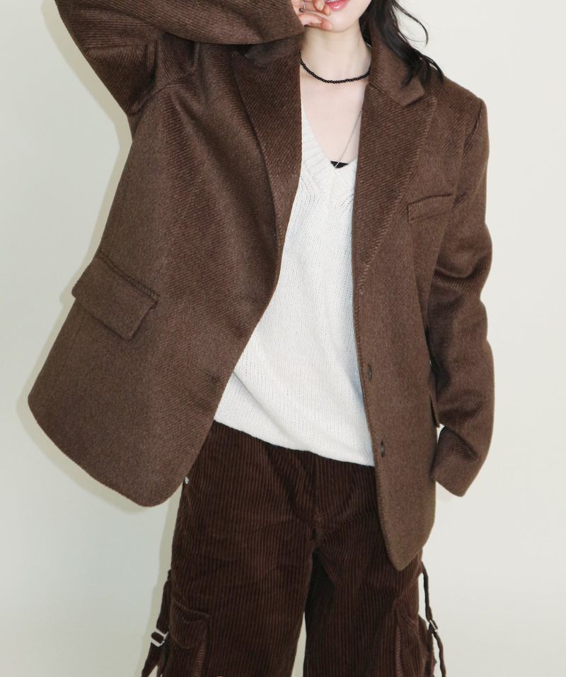 Winter Alpaca Formal Single Jacket (Wool Jacket) (Lining 2 Ounces)