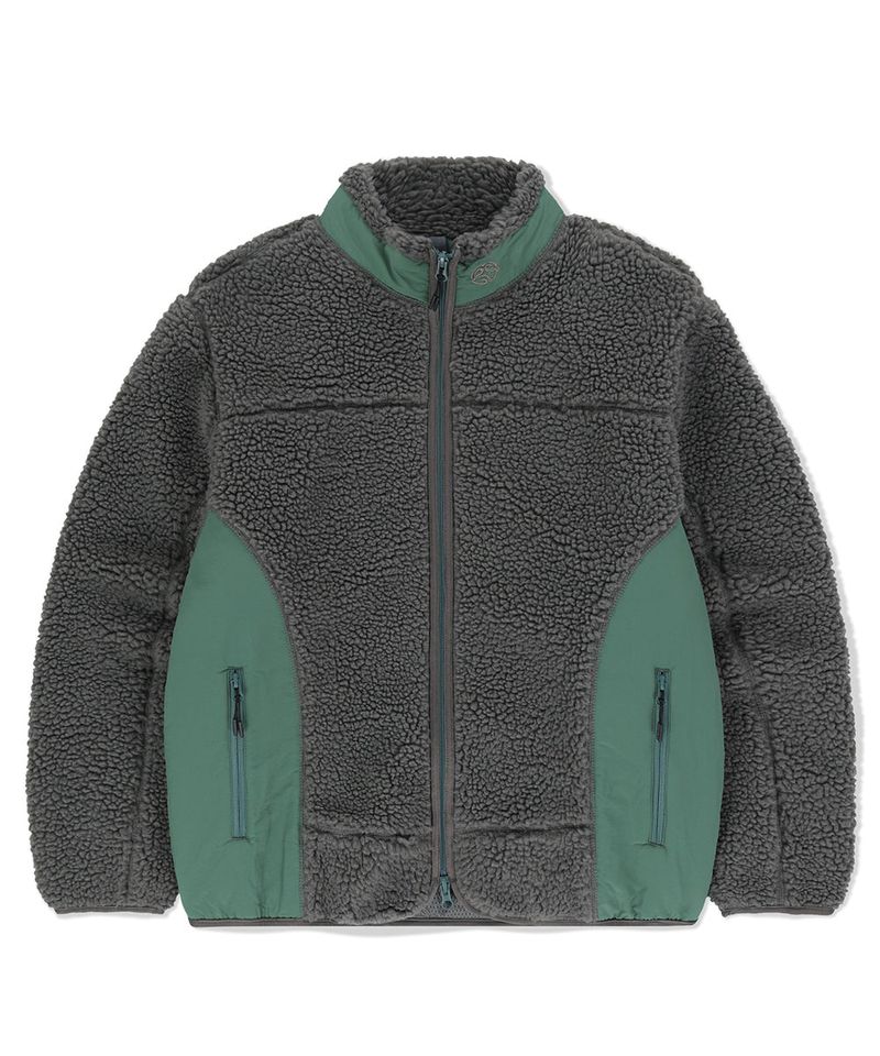 CURVED SHERPA FLEECE JACKET