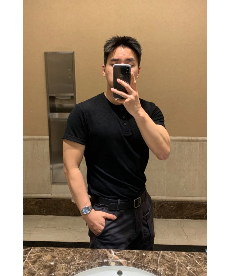 sobaq（ソバック）の「[1+1] Ribbed Muscle Henley Neck（Tops）」