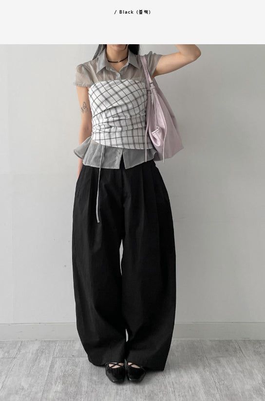 INCHANT ME(インチャントミー)の「Twill Balloon Fit Wide Pants(Pants)」