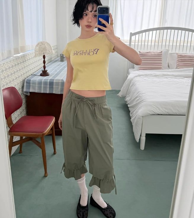 FRILL CULOTTE PANTS